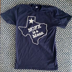 NOFX Band shirt Vintage, rare Texas Tshirt! Like New. size Small. Navy color